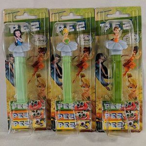 Pez Candy Dispensers Disnet Tinkerbell Fawn Silvermist New Set of 3 SEALED